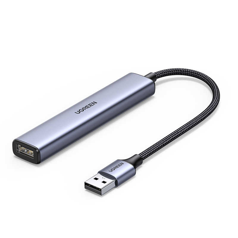 Multi Port Usb Hub - UGREEN USB-hub met 4 USB2.0-poorten, 1