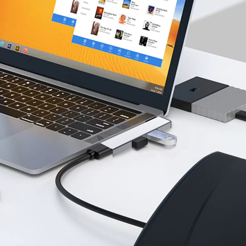 Multi Port Usb Hub - 3-in-1 USB-dockingstation OTG USB 3.0/Type-C 3.0
