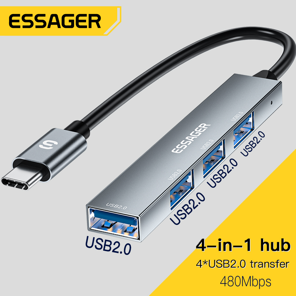 Essager 4-in-1 USB C-kabelhub  - Multi Port Usb Hub recensie en prijs
