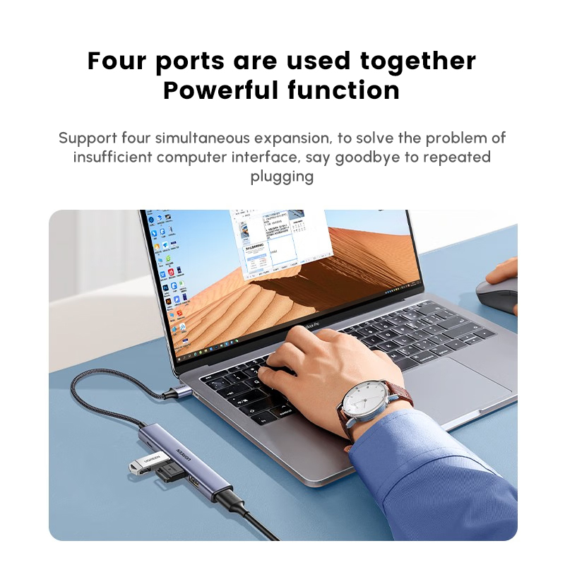 UGREEN USB-hub met 4 USB2.0-po - Multi Port Usb Hub recensie en prijs