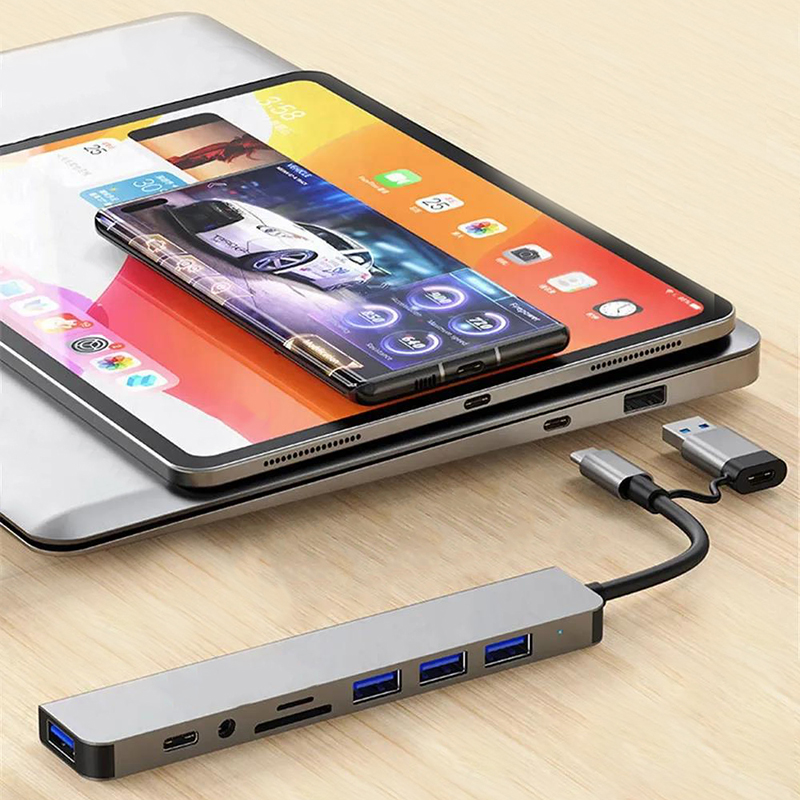Type-C Hub USB Splitter 8-in-1 - Multi Port Usb Hub recensie en prijs